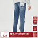杰克·瓊斯（JACK&JONES）男裝修身牛仔褲男彈性品牌男褲休閑高檔潮流四季款寬松直筒褲子 135中藍牛仔 略偏大，卡碼拍小 32 175 W32/L32