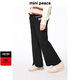 MiniPeace太平鳥(niǎo)童裝秋女童休閑長(cháng)褲F2GBE3D20 黑色 140cm