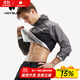 HOTSUIT后秀暴汗服男套裝跑步運動(dòng)健身服男爆汗服出汗裝夏季透氣輕薄 經(jīng)典升級版套裝-深灰 XL