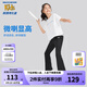 Skechers斯凱奇兒童喇叭褲女童休閑長褲新款春秋時尚常規(guī)運動褲P323G052 【常規(guī)面料】碳黑/0018 165 cm