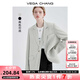 VEGA CHANG【現(xiàn)貨】小西裝女2025年秋季新款法式小眾寬松顯瘦女士西服外套 淡抹茶色 L