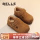 百麗（BeLLE）童鞋兒童勃肯鞋春秋寶寶軟底皮鞋男女童時(shí)尚休閑單鞋 駝色23