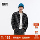 森馬（Semir）森柔牛仔|夾克男裝設計感格子牛仔外套寬松秋季上衣103524108103