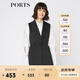PORTS寶姿女裝 秋季新品百搭無袖中長款風(fēng)衣SA9T010GFQ037 黑色 S (4)