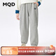 MQD童裝男大童秋季學(xué)院風(fēng)運動(dòng)休閑針織長(cháng)褲 淺麻灰 140
