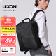樂(lè )上（LEXON）雙肩包電腦包15.6/16英寸筆記本背包男雙隔層書(shū)包旅行防潑水黑色