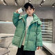 G.DUCKKIDS品牌童裝兒童羽絨服男童冬裝亮面免洗白鴨絨外套男孩冬季羽絨衣服 綠色 110