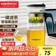 金灶（KAMJOVE） 飄逸杯茶道杯玻璃茶壺泡茶壺茶具玲瓏杯泡茶器茶壺玻璃壺花茶壺 TP-300（1200ml）搭配兩個(gè)小茶杯