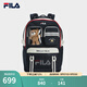 FILA 斐樂官方女包背包2025秋季新款時尚雙肩包多口袋書包電腦包 傳奇藍(lán)-NV XS