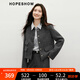 紅袖小香風(fēng)亮絲粗花呢短外套2025秋季新款女裝輕熟優(yōu)雅氣質(zhì)百搭上衣 深灰080 S