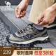 駱駝（CAMEL）戶外運動鞋休閑鞋復(fù)古緩震厚底登山徒步男鞋子 2069綠色/網(wǎng)面款 偏大，拍小一碼 42