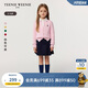 Teenie Weenie Kids小熊童裝25年新款女童親子純棉絞花開衫毛衣 粉色 160