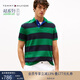 Tommy Hilfiger【輕柔感】25夏季男裝珠地網(wǎng)眼寬條紋寬松短袖T恤POLO39045