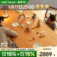 小半餐桌實(shí)木加厚現代日式家具家用小戶(hù)型長(cháng)桌櫻桃木客廳工作臺大板桌 櫻桃木餐桌1.6m