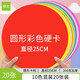 綠文彩色圓形卡紙幼兒園手工硬卡紙加厚25cm雙面彩色畫(huà)畫(huà)美術(shù)專(zhuān)用小學(xué)生彩紙圓卡紙硬紙板圓盤(pán)