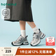 熱風(fēng)（Hotwind）輕便透氣老爹鞋通勤女鞋25年春季時(shí)尚簡約休閑鞋復(fù)古機(jī)能 115銀灰 37