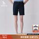 HAZZYS哈吉斯女裝 春季款女士時(shí)尚簡(jiǎn)約休閑短褲女ACDSP0BAP55 藏青色NV 36 (155/68A 36)