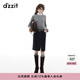 DZZIT地素半身裙2024冬季新款摩登丹寧時(shí)尚百搭裙子女3I4RI251A 黑色 S