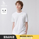 哈吉斯（HAZZYS）男裝 夏季款休閑通勤舒適短袖T恤男ASTZE0BBX51 米黃色OW L (175/96A 48)