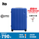 ITOWAVE 2025年新色拉鏈行李箱可登機(jī)20寸拉桿箱輕便旅行箱子 亮面青藍(lán) 20英寸 【2-6天短途出行/可登機(jī)】