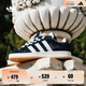 adidas「面包鞋」CAMPUS 00s經(jīng)典運動(dòng)滑板鞋男女阿迪達斯三葉草   黑/白(推薦女生選小半碼)   39
