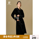 獨束大碼女裝【D+系列】流光抽皺收腰顯瘦絲絨連衣裙2024冬季新品 柔光黑 4XL (尺碼：6) (尺碼：6)
