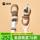 快樂(lè )瑪麗（J&M）雪地靴女2025冬季新款短筒靴加絨保暖女短靴羊皮毛一體棉鞋女 駝色 38