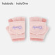 巴拉巴拉balaOne兒童手套男童女童半指翻蓋手套保暖舒適小童大童