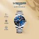 浪琴（LONGINES）瑞士手表 康卡斯?jié)撍盗?石英鋼帶男表L37404966