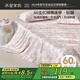 水星家紡床單單件純棉100%全棉60支長(cháng)絨棉貢緞被單加大雙人1.8x2米床