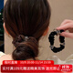 向晚 發(fā)繩2件套頭繩簡(jiǎn)約發(fā)圈女扎馬尾扎丸子頭皮筋發(fā)繩百搭高彈力皮筋