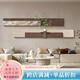 福進(jìn)門(mén)高級(jí)感水培綠植客廳裝飾畫(huà)簡(jiǎn)約現(xiàn)代沙發(fā)背景墻掛畫(huà)高檔立體砂巖畫(huà) C款-抽象藝術(shù)（FZH01 仿真綠植） 200*25cm/200*25cm 三層立體精雕砂巖+可水培花瓶20