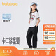 巴拉巴拉童裝兒童短袖套裝女童2025夏裝兩件套速干長(cháng)褲學(xué)院風(fēng)208225119009