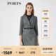 PORTS寶姿春夏新品女裝長袖中長連衣裙LM8D030MFF062【下架】 黑色混色 XL (10)