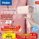 海爾（Haier）手持小型掛燙機 蒸汽電熨斗家用差旅折疊迷你便攜燙衣機 除菌除皺定型熨燙機 HY-GW2503團購禮物