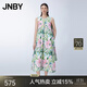 江南布衣（JNBY）【商場(chǎng)同款】24春夏新品連衣裙碎花A字型修身無(wú)袖簡(jiǎn)約5O5G10150 904/雜粉綠 M