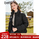 百圖betu女裝秋冬新款羽絨服輕薄短款時(shí)尚立領(lǐng)長(cháng)袖羽絨服2309T07 黑色 S