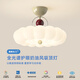 若朗臥室燈吸頂燈全光譜護(hù)眼房間溫馨浪漫創(chuàng)意個(gè)性2025新款奶油風(fēng)燈具 奶白色A款 51CM 全光譜 三色