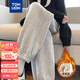 唐獅（TonLion）2024女束腳顯瘦休閑側拼衛褲WP 加絨款/中麻灰 S 