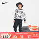 NIKE 耐克童裝男童純棉衛衣+長(cháng)褲2件套秋季新款兒童套裝