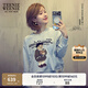 Teenie Weenie【趙露思同款】小熊女裝衛(wèi)衣25秋新款索羅娜大熊重工刺繡圓領(lǐng)上衣 中灰色 S
