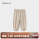babylove嬰兒防蚊褲夏季薄款純棉紗布透氣寬松休閑褲男女寶寶時(shí)尚百搭褲子 燕麥米 90