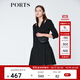 PORTS寶姿  新品商場同款連衣裙女裝修身連衣裙SN8D007HFD015 黑色 M (6)
