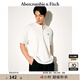 ABERCROMBIE & FITCH【重磅亨利衫】男裝25夏季經(jīng)典小麋鹿寬松短袖T恤KI124-5188 白色 M (180/100A)