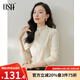 歐莎（OSA）半高領(lǐng)雙面德絨打底衫T恤女秋冬2025年新款保暖內搭上衣大碼 米白色 L