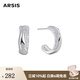 Arsis流光水滴拼接耳圈女原創(chuàng  )設計時(shí)尚簡(jiǎn)約百搭耳環(huán)耳飾女送女友禮物 流光水滴拼接耳圈