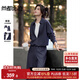 尚都比拉【懶人套裝】2025秋季撞色拼接假兩件polo領(lǐng)上衣&松緊腰直筒長(zhǎng)褲