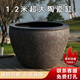 萬益宏庭院大缸景德鎮(zhèn)青花瓷水缸金魚缸荷花碗蓮睡蓮盆烏龜缸酒店甲魚缸 平口翡翠綠 100x100x76cm 直徑1米高76cm