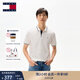 TOMMY JEANS【潮流鑲邊】25夏季男裝純棉珠地網(wǎng)眼商務翻領(lǐng)短袖T恤POLO20745 白色YBL L