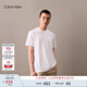 Calvin KleinJeans【吸濕速干】25早秋新款男士ck戶外運動純色短袖T恤40CM224 YAA-月光白 L
